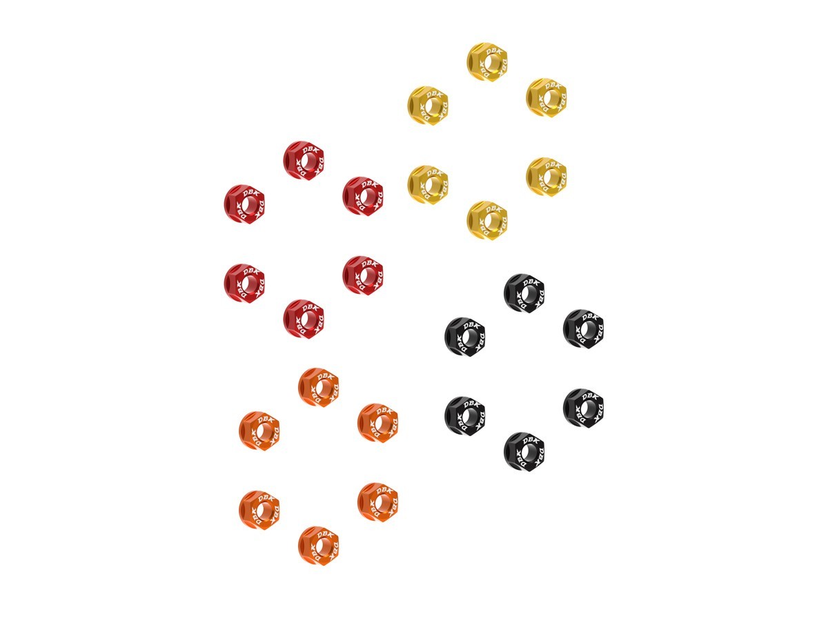 DBK Special Parts (Ducabike) Ring Gear Sprocket Nuts for Triumph and Ducati (set of 6) - M8 x1.25 DBK Special Parts (Ducabike) Ring Gear Sprocket Nuts for Triumph and Ducati (set of 6) - M8 x1.25